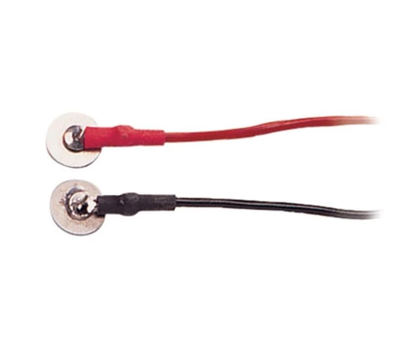 Natus Medical Surface Disc Electrode, Black/Red, for Stimulating/Recording, Each - Electrode Surface Black/Red - Image 1