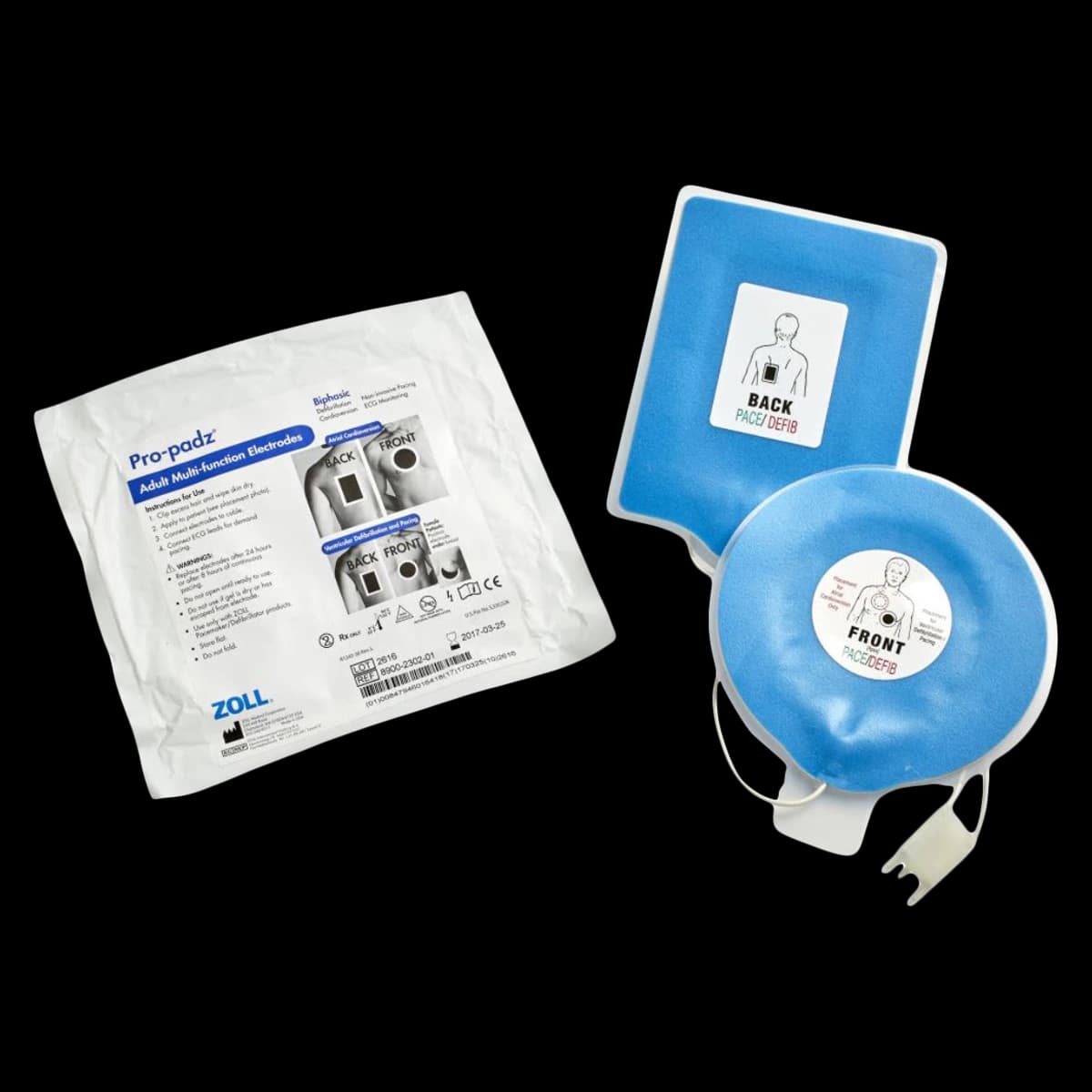 ZOLL Stat-Padz II Multifunction Defibrillation Electrodes, Adult, 2/Package - Stat Padz f/Zoll M Series - Image 1