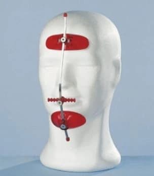 Leone America Ortho Face Mask, Small, Red - Ortho Face Mask Small Red - Image 1