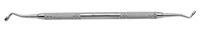 A Titan Instruments Plugger 1-2 Black Double Ended Amalgam Plugger, Stainless Steel, ATI-BLACK1-2 - Plugger DE Blacks - Image 1