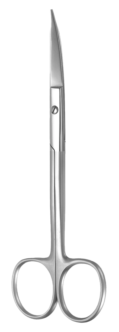 Goldman Fox Scissor Carbide Tip, Curved, 5", Serrated, Stainless Steel, Each - Goldman Fox Scissor Carbide Tip - Image 1