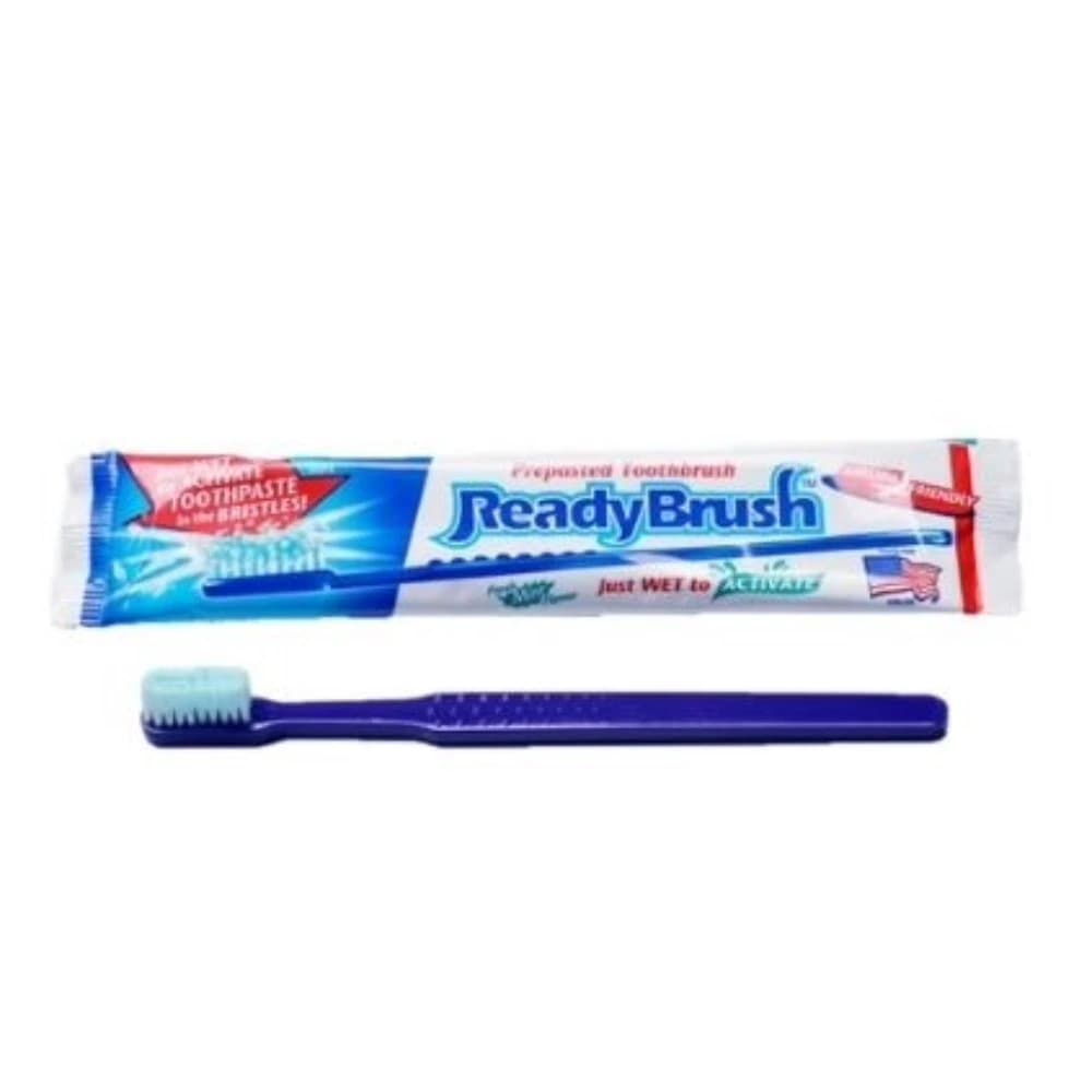 ReadyBrush® Prepasted Adult Toothbrush, Soft, Mint, Individually Wrapped, Assorted Colors, 144/Box, RB-144 - ReadyBrush® Prepasted Adult Toothbrushes 144/Box - Image 1
