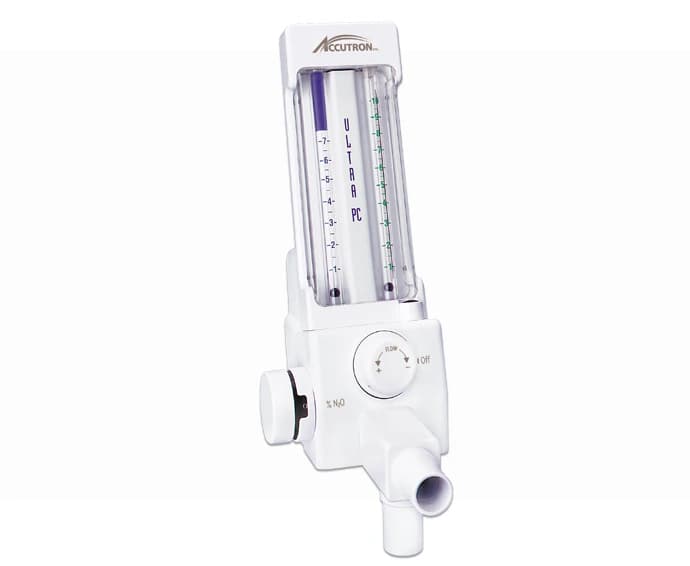 Accutron Ultra PC% Flowmeter, Single-Knob Total Flow Control, N2O Ratio Control 70% Max, #31975 - Ultra PC% Flowmeter - Image 1