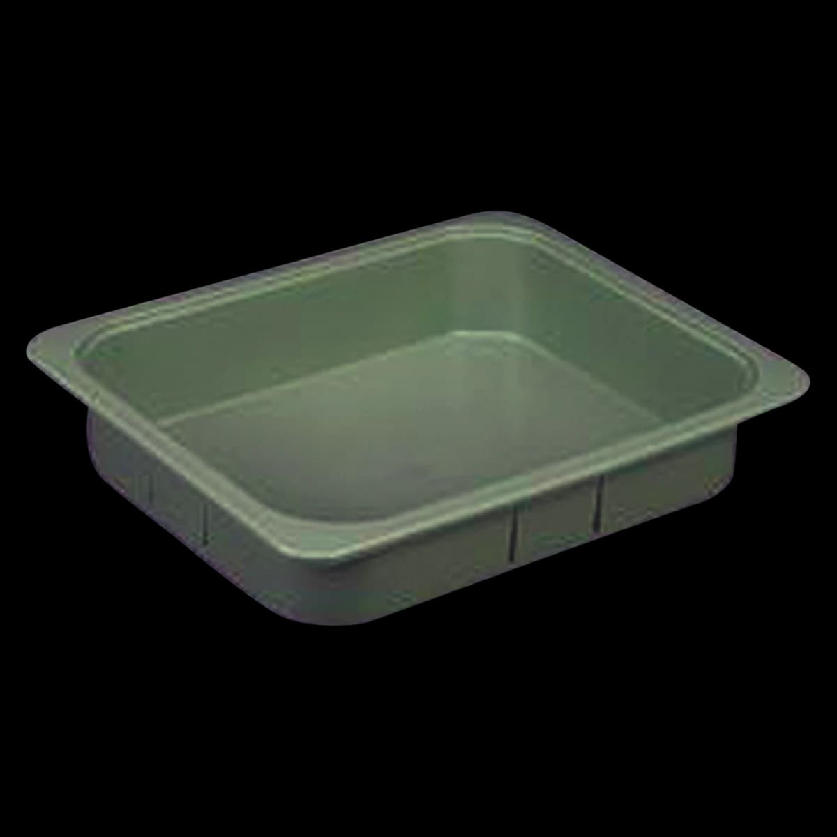 Plasdent Operation Tub, Green, 9-3/8" W x 11-1/2" L x 2-5/8" H, 3/4" Lip - Tubs and Accessories, Operation Tub - Green - Image 1