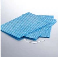 Graham Medical Nonwoven Disposable Washcloth, Blue, 10 in x 13.5 in, 500/Case - Washcloth Nonwoven Blue - Image 1