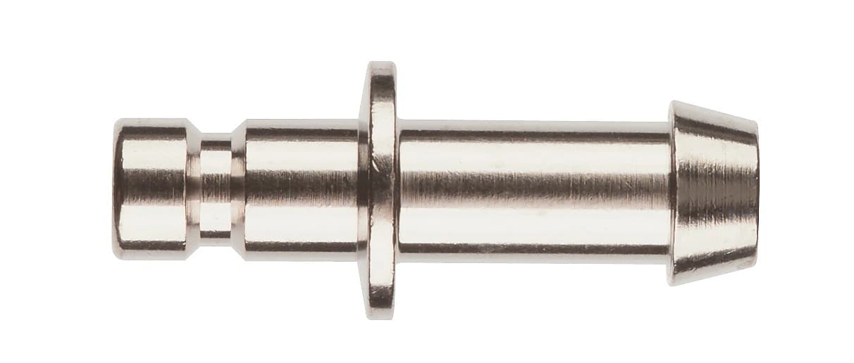 BP Adapter Male Bayonet, Silver, Latex-Free, for HP/Philips/Alaris/Datascope Accutorr/Passport 10 - BP Adapter Male Bayonet - Image 1