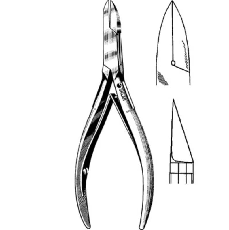 Sklar Instruments Nail Splitter, Stainless Steel, Straight, 6" - Nail Splitter SS Straight 6" - Image 1