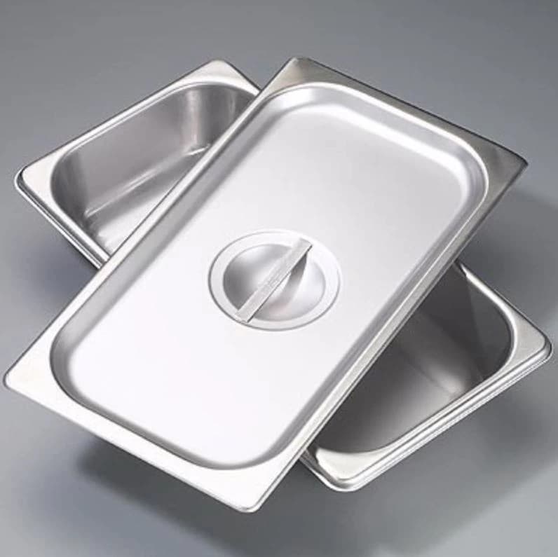 Sklar Instruments Solid Instrument Tray, Stainless Steel, 12-3/4 x 6-7/8 x 2-1/2 inches, Reusable, Each - Instrument Tray 13x7x2.5 - Image 1