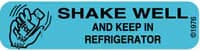 Precision Dynamics Pharm Label, Shake Well-Refrigerate, Paper, 1000/Box - Pharm Label: Shake Well-Refrig - Image 1