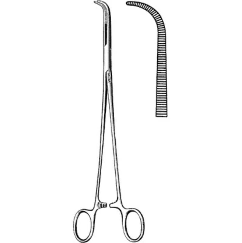 Sklar Gemini Hemostatic Clamp, Delicate, Angled, 6-1/4" - Clamp Gemini Delicate Angled - Image 1