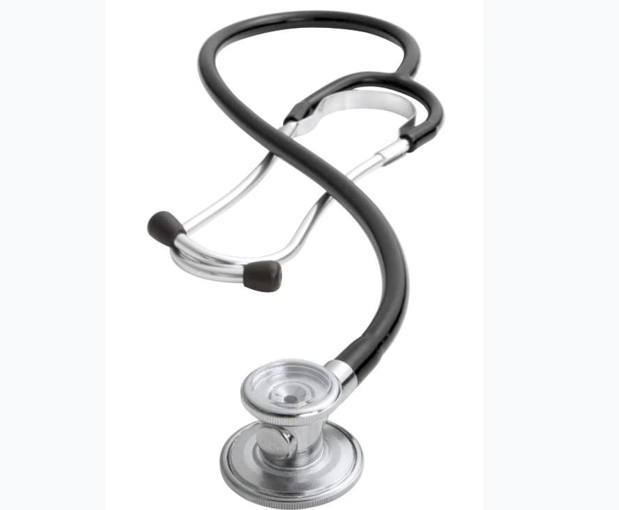 ADC Adscope 647 Sprague Rappaport Stethoscope, Adult/Pediatric, Black, Single Lumen Tubing - Steth Adscope Blk Sprague-1 - Image 1