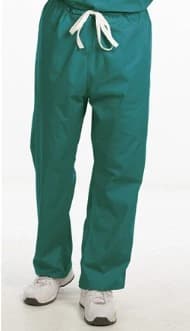 Fashion Seal Unisex Scrub Pant, Teal, Medium, 65% Polyester / 35% Cotton, Drawstring, 1 Pocket - Pants Scrub Unisex Teal - Image 1
