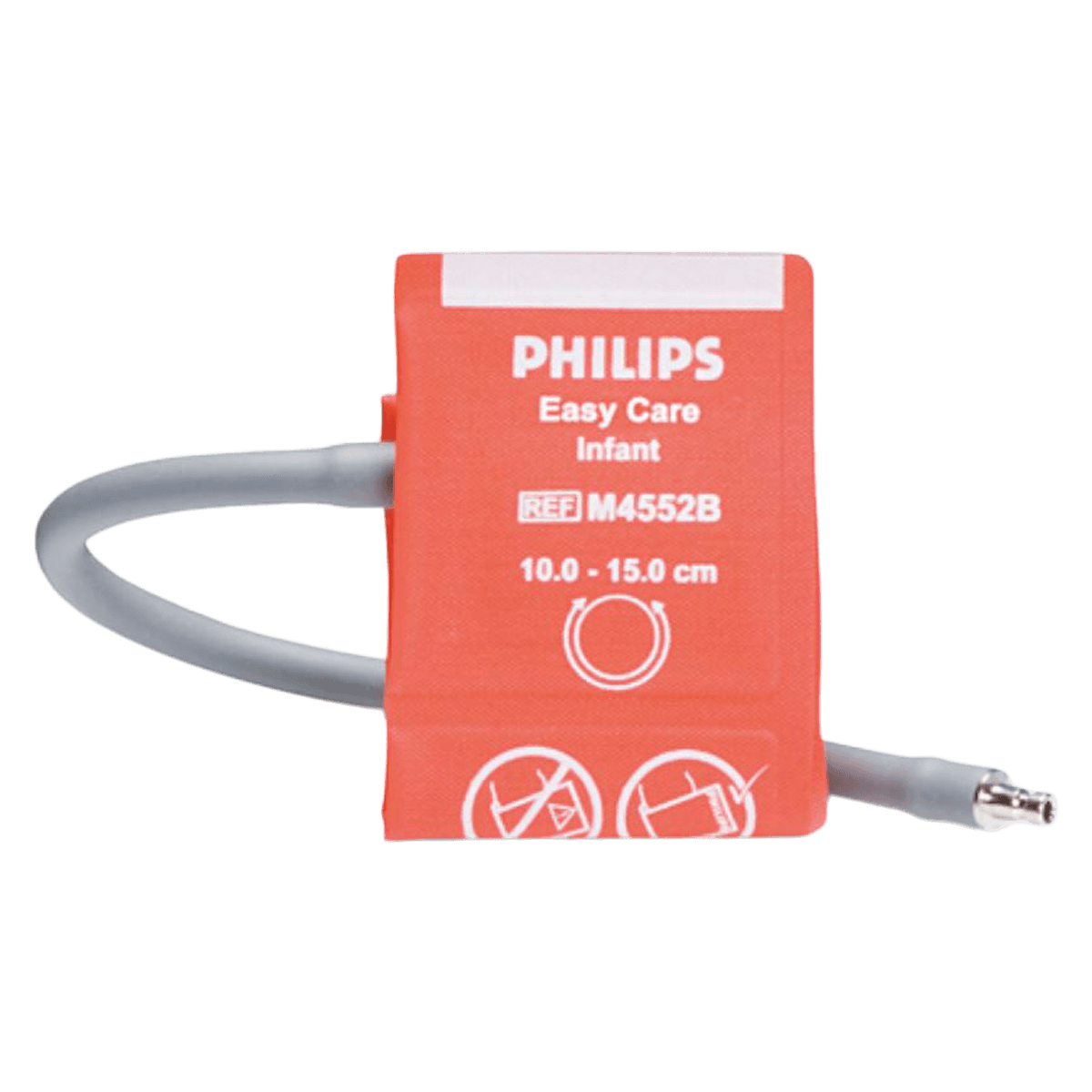 Philips Easy Care Reusable NIBP Cuff, Infant, Orange, Latex-Free - BP Cuff Infant Reusable - Image 1