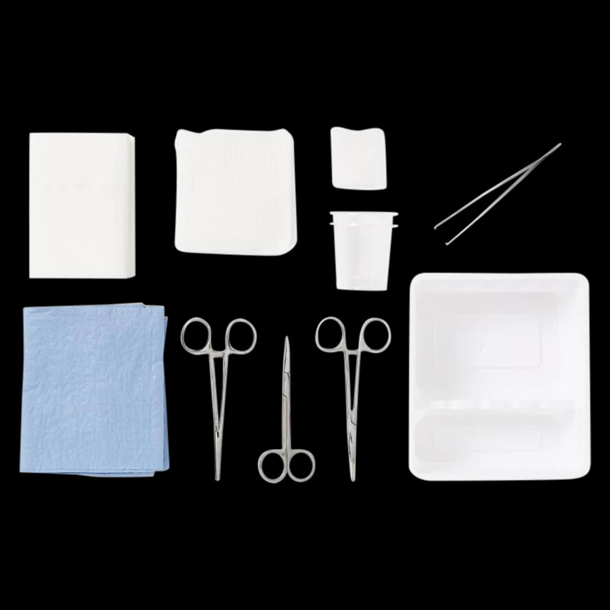 Medline Laceration Tray without Needle & Syringe - Laceration Tray w/o Needle&Syr - Image 1