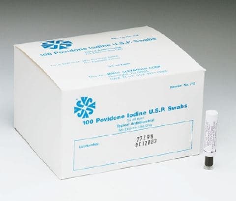 Povidone Iodine 10% U.S.P. Swabstick, 0.2 oz - Povidone Iod Swab 10% - Image 1