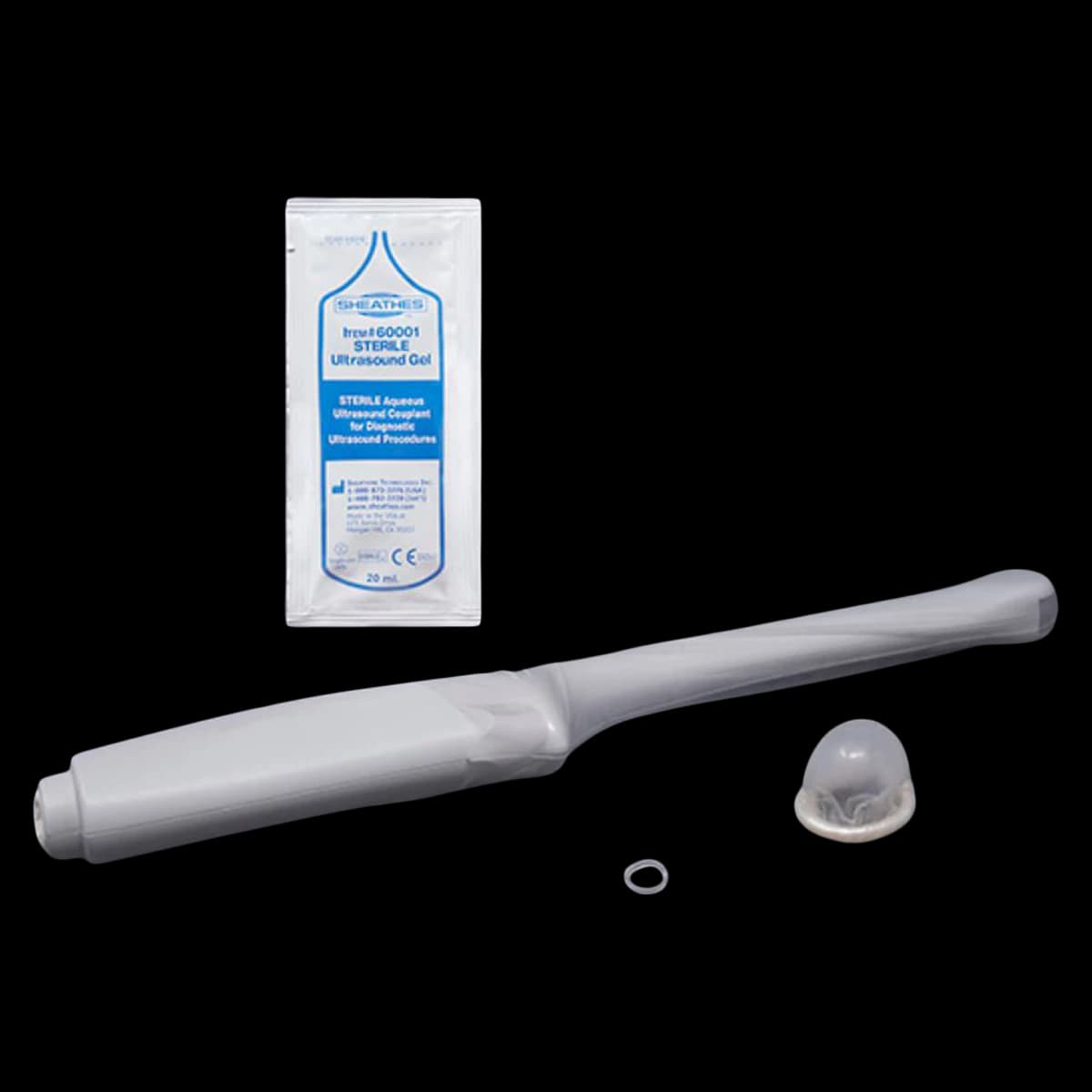 Sheathing Technologies Ultrasound Probe Cover, Low Frequency, 1 in x 8 in, 120/Case - Probe Cover Ultrasound LF - Image 1
