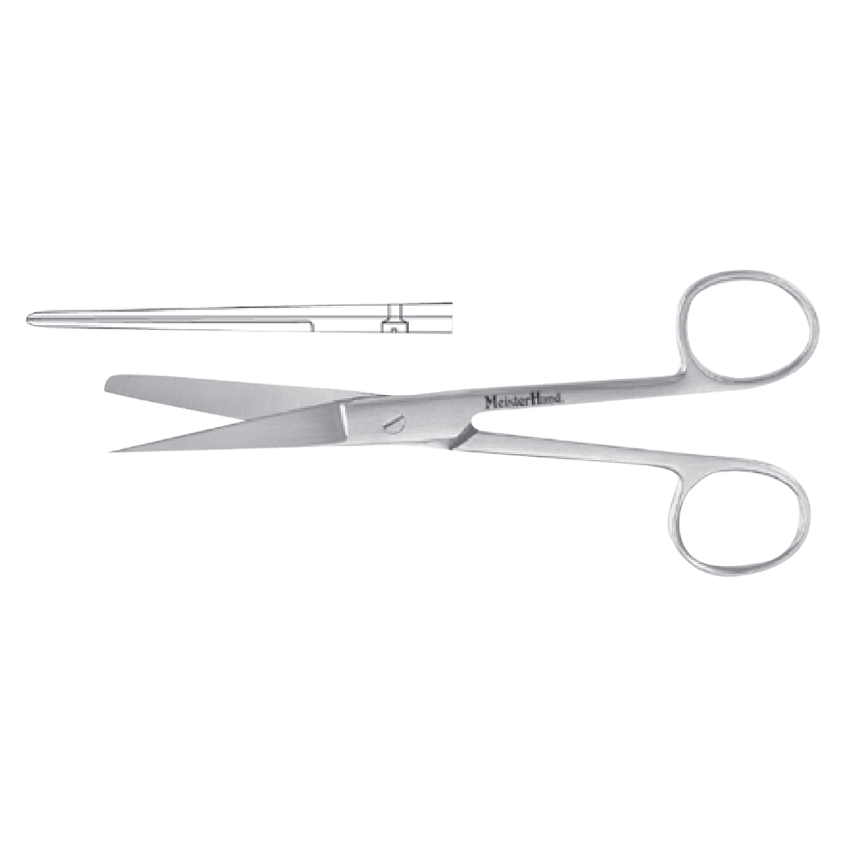 Miltex Meister-Hand Operating Scissors, Straight, 4-1/2" (11.4 cm), Stainless Steel - Scissors OR Standard Straight - Image 1