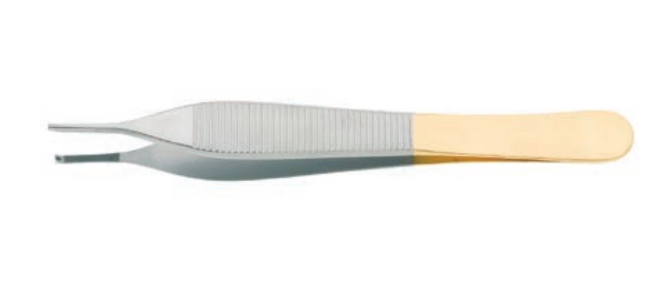 Adson Tissue Forceps, 1x2 Teeth, Tungsten Carbide, 4-3/4" (12 cm), Non-Sterile, Each - Forceps Adson 1x2 Teeth TC - Image 1