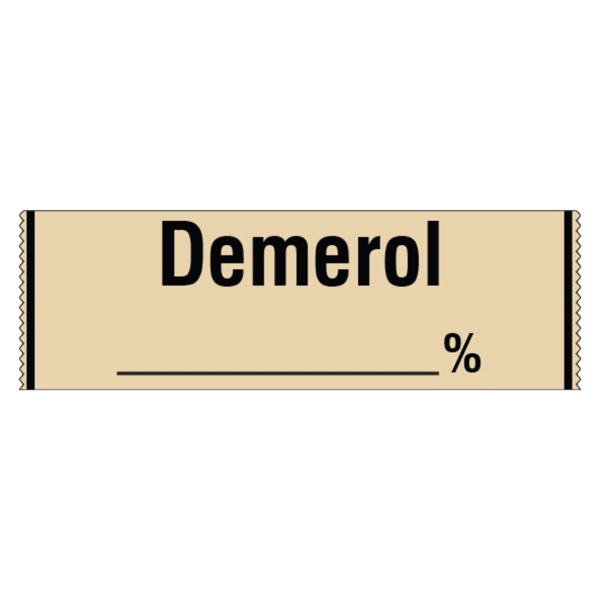 Shamrock Dental Demerol Tan Labels, 1 Roll - Labels Demerol Tan - Image 1