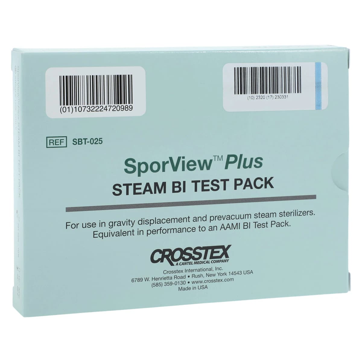 SporView™ Plus Biological Indicator Test Pack, Steam, 25/Case - SporView™ Plus Biological Indicator Test Pack Case of 25 - Image 1