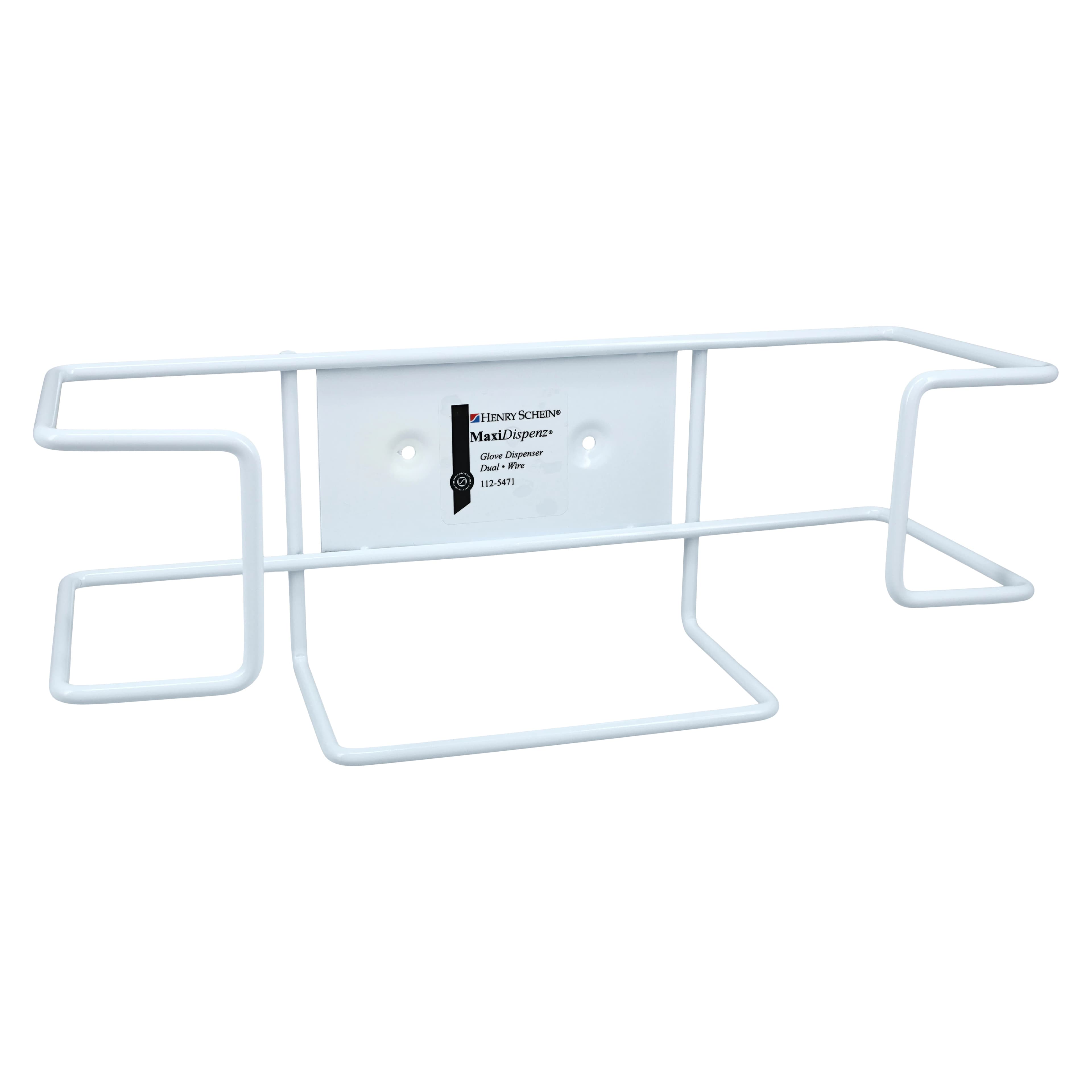 Maxi-Dispenz Wire Glove Box Dispenser, Dual, Steel Wire Frame with White Powder Finish - Maxi-Dispenz Wire Glove Box Dispenser - Image 1