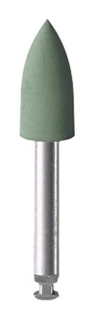 Maestro Amalgam/Gold Polishers, Right Angle, Fine Bullet, Green, 12/Pkg - Maestro Amalgam/Gold Polishers - Image 1