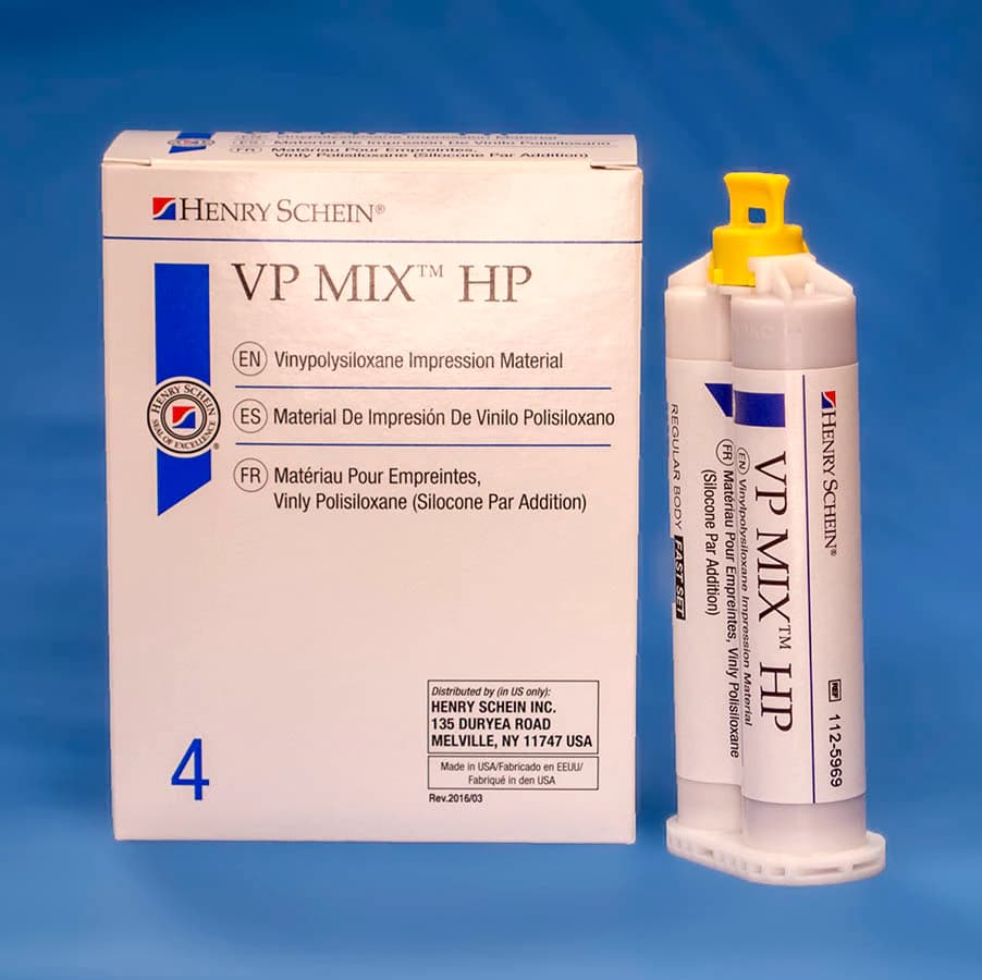 VP Mix HP VPS Impression Material, Fast Set, Regular Body, Berry, 4/Box - VP Mix HP VPS Impression Material - Image 1
