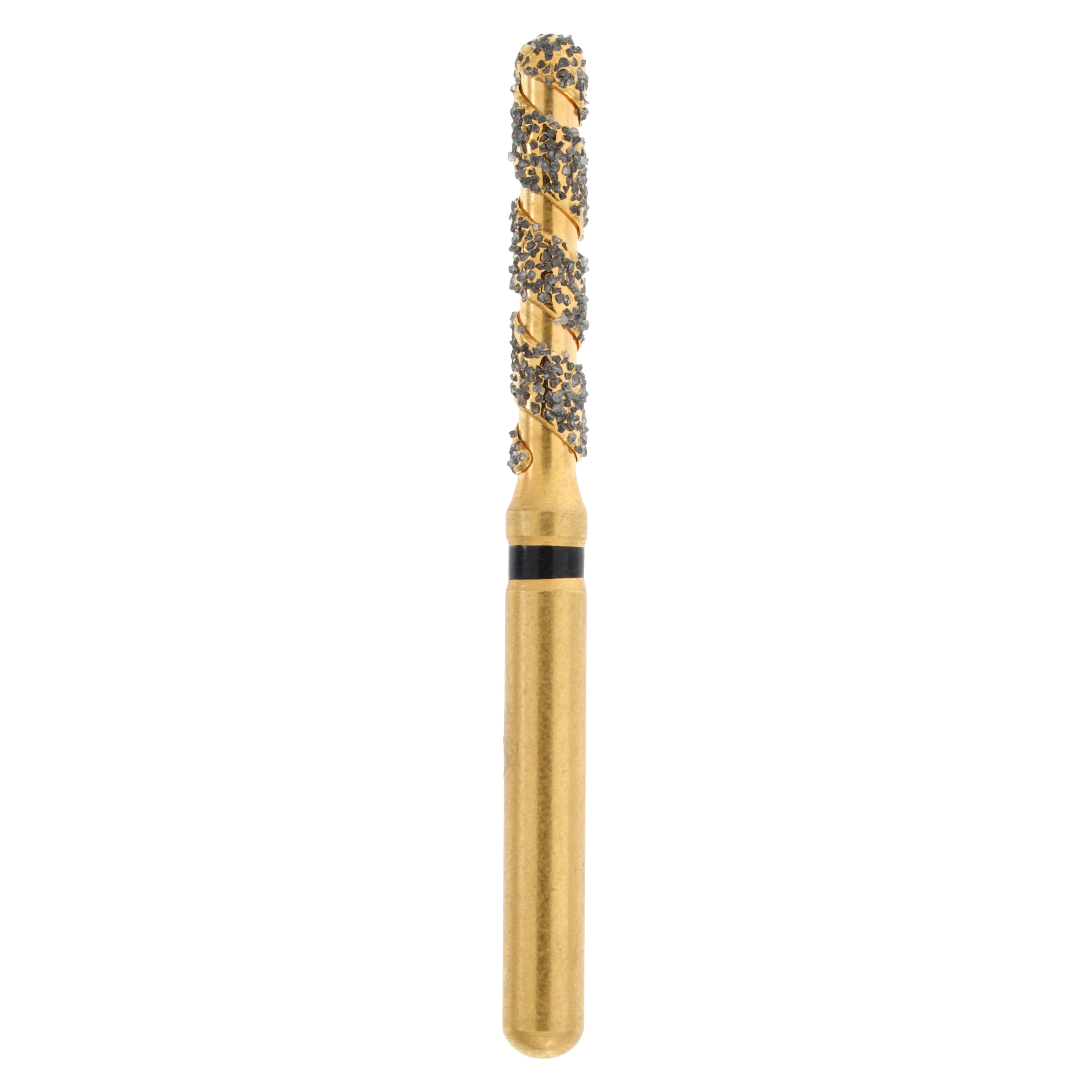 Maxima SC Diamond FGSS XCoarse Round End Cylinder Spiral Cut Bur, 881-014SC, 5/Package - Maxima SC Diamond FGSS XCoarse - Image 1