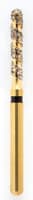 Maxima SC Diamond FG XCoarse Round End Cylinder Bur, Spiral Cut, 881L-014SC, 5/Pk - Maxima SC Diamond FG XCoarse - Image 1