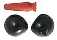 Kentek Black Non-Laser Eyeshield, Medium - Black Non-Laser Eyeshield - Image 1