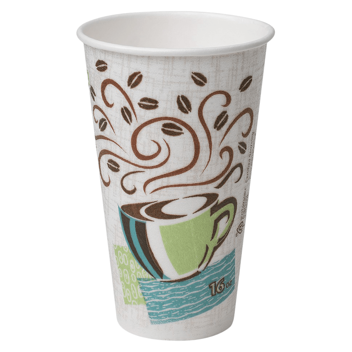Dixie PerfecTouch Insulated Hot Cups, 16 oz, 500/Case - Cup PerfecTouch Insulated - Image 1