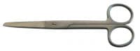 BR Surgical Straight Scissors, 4-1/8" (10.5 cm), Stainless Steel, Non-Sterile, Reusable - Scissor Straight 4-1/8" - Image 1