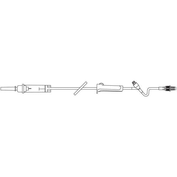 Baxter CLEARLINK Solution Set, Non-Vented, Luer Activated Valve, 60 drops/mL, 76", 48/Case - Solution Set Non-Vented CLEARLINK Luer Activated Valve 60 drops/ml 76" Case of 48 - Image 1