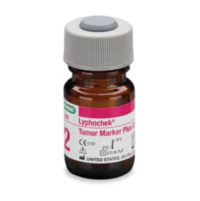 Bio-Rad Lyphochek Tumor Marker Plus Control, Level 1-3, 3 x 2 mL Lyophilized, 3x2mL/Package - Lyphochek Tumor Marker Plus - Image 1