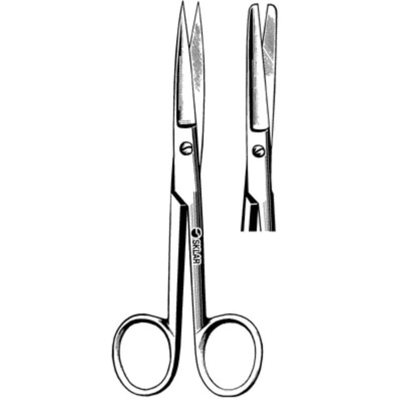 Sklar Instruments Operating Scissors, O.R. Blunt/Blunt, Straight, 5-1/2", Stainless Steel, Non-Sterile, Reusable, 1/Pair - Scissors O.R. Blunt/Blunt - Image 1