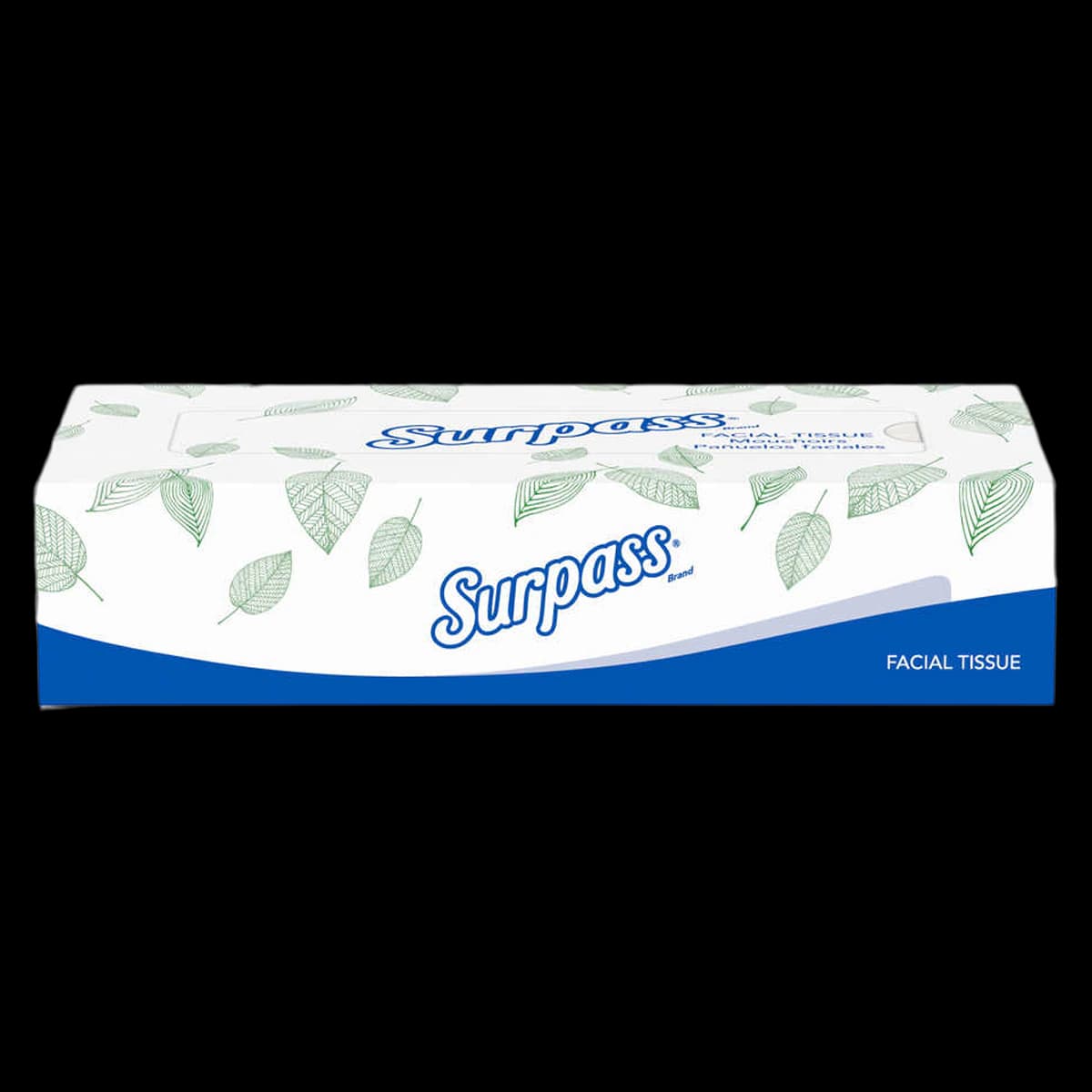Surpass Facial Tissue, 2-Ply, White, 100/Box - Surpass Facial Tissue - Image 1