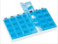 Medichest Apex Pill Organizer, Plastic, 7/8" x 4-1/2" x 6-7/8" - Medichest Apex Pill Organizer - Image 1