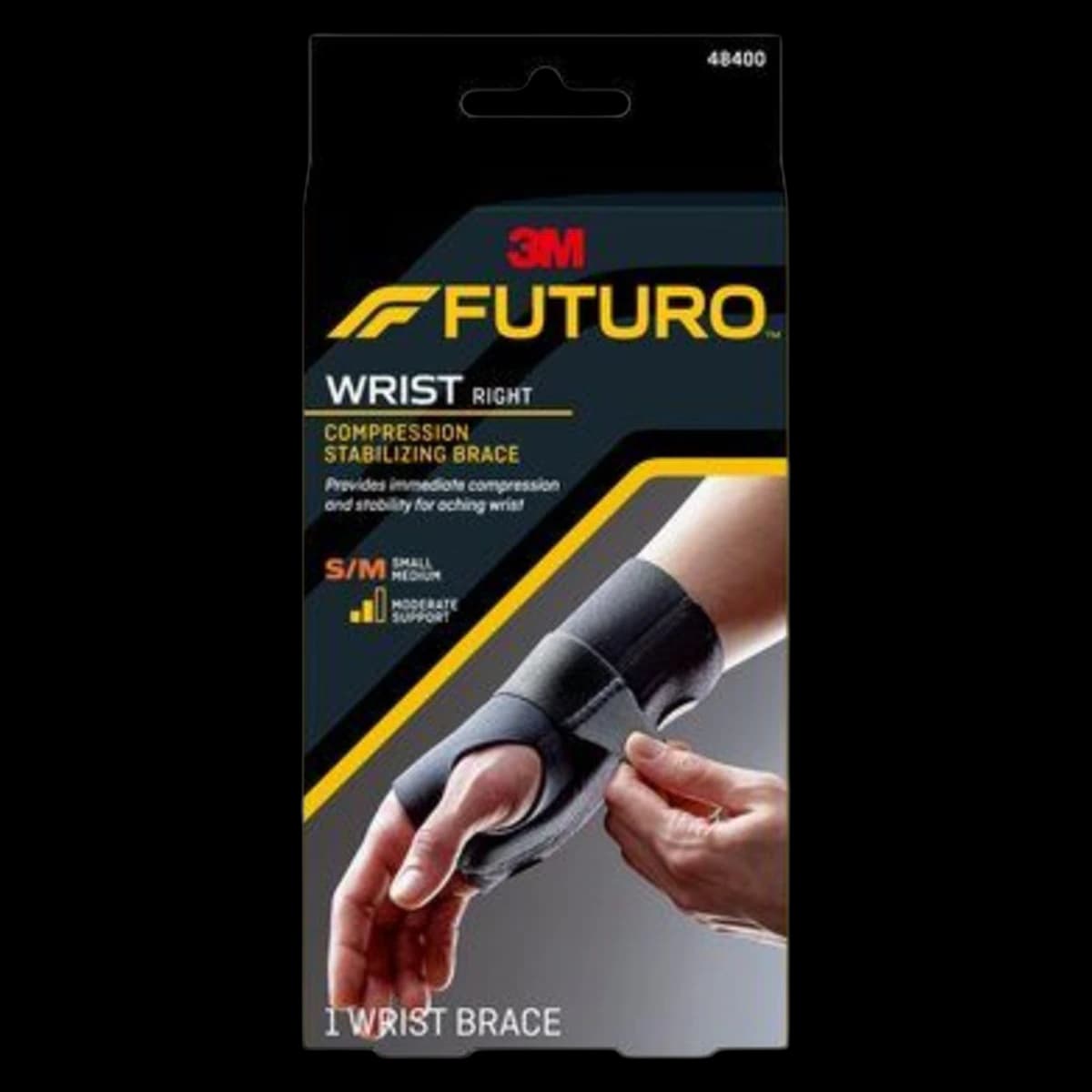 Futuro Stabilizing Wrist Brace, Left, Small/Medium, 5.5-6.75" - Wrist Support Futuro Left - Image 1