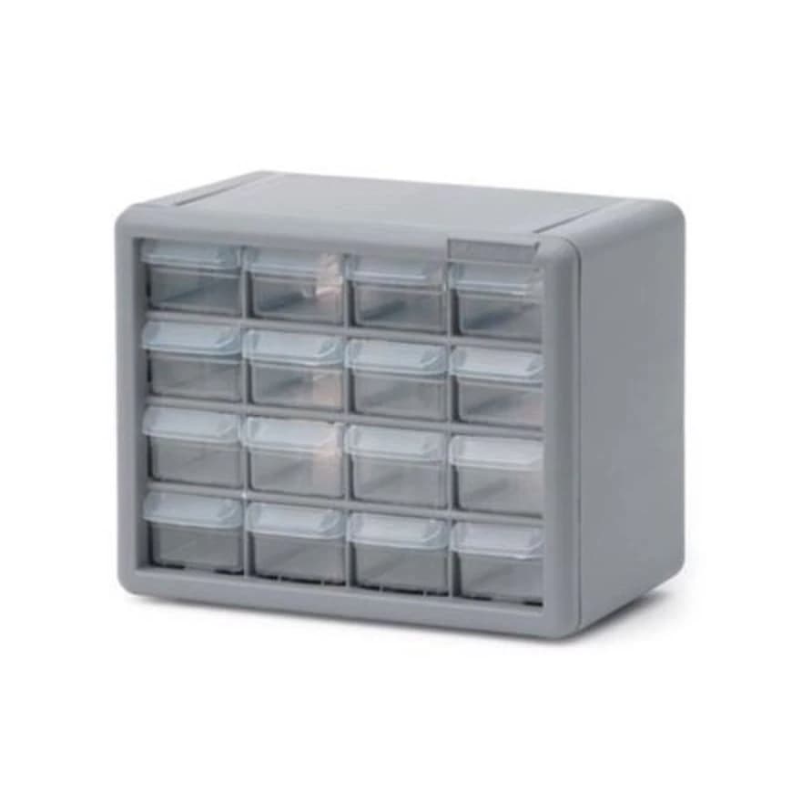 Marketlab Cabinet Benchtop 16-Drawer, Polystyrene Storage Cabinet - Cabinet Benchtop 16-Drawer - Image 1