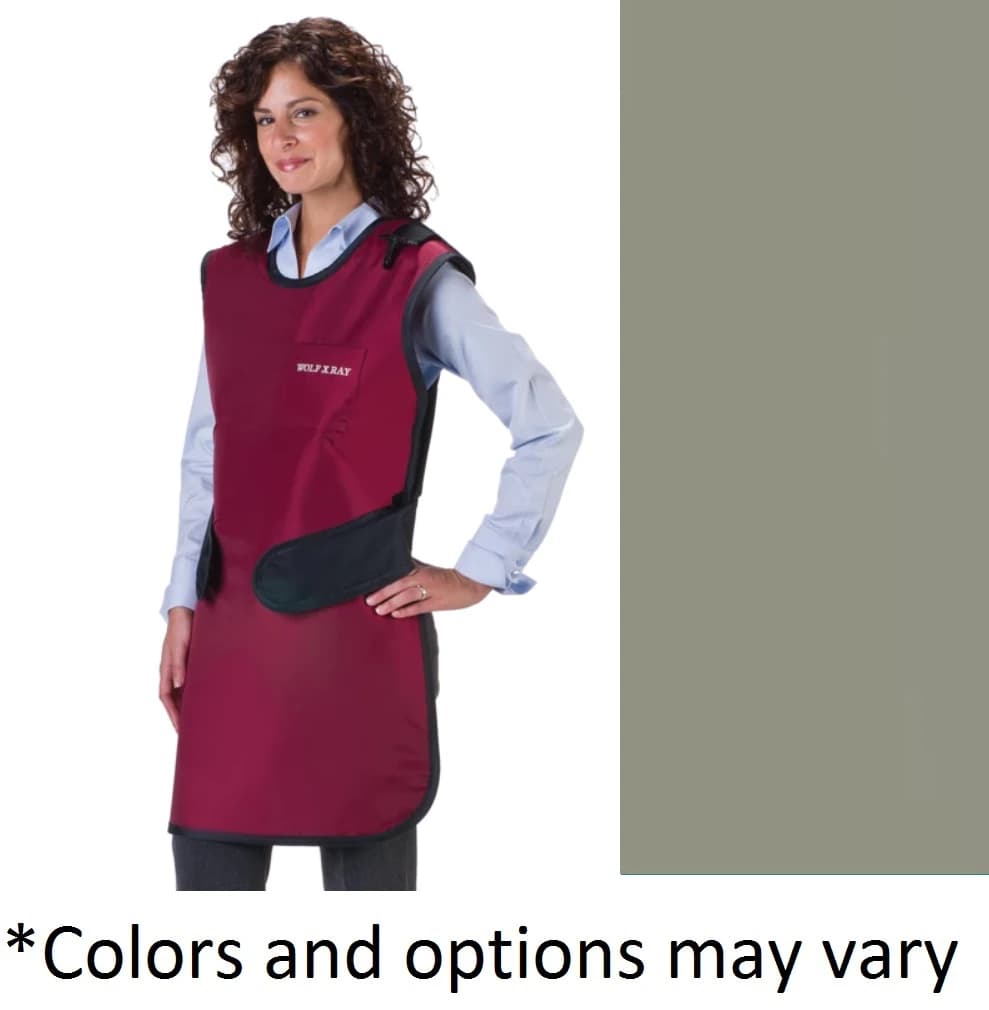 Wolf X-Ray EZ Wrap OR Apron with Thyroid Collar, Medium - EZ Wrap OR Apron w/Collar MED - Image 1