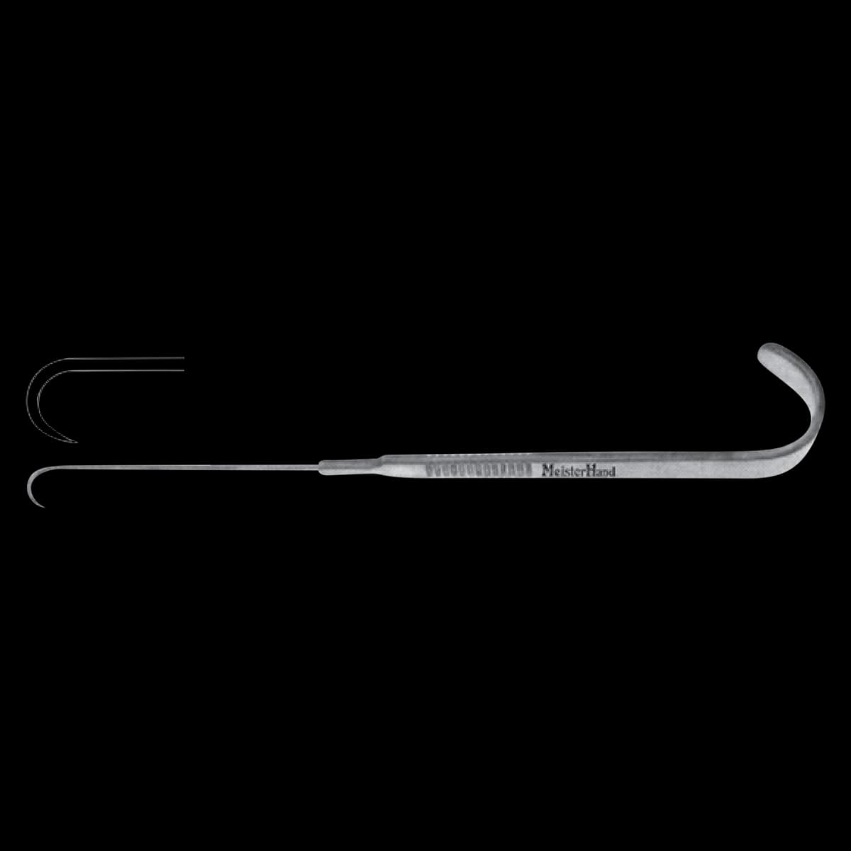 Meister-Hand New's Tracheal Hook, 6" Stainless Steel, Single - News Tracheal Hook Single Shrp - Image 1