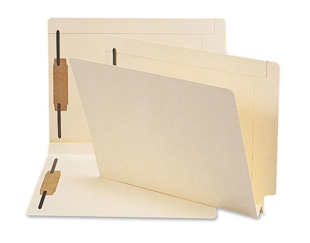 Smead Manila End-Tab Fastener Folders, Letter Size, 50/Box - Folder Manila End Tab Fastener - Image 1