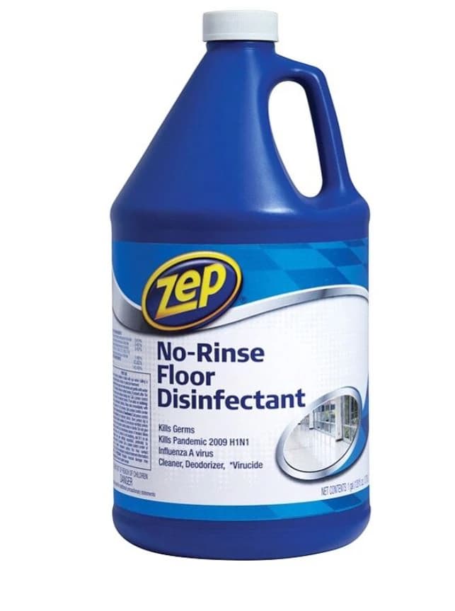 Zep Commercial No-Rinse Floor Disinfectant, 128 oz - Disinfectant Floor No-Rinse - Image 1