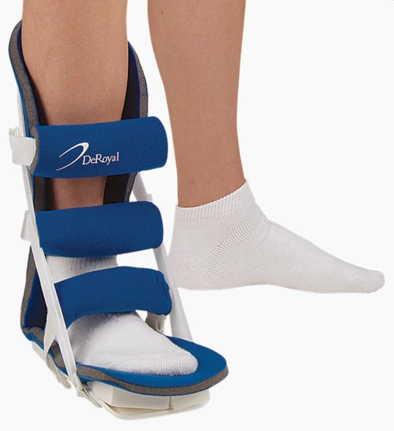 DeRoyal Night Splint for Plantar Fasciitis, Adult Foam, Medium (Men 6.5-9 / Women 7.5-10) - Night Splint Plantar - Image 1