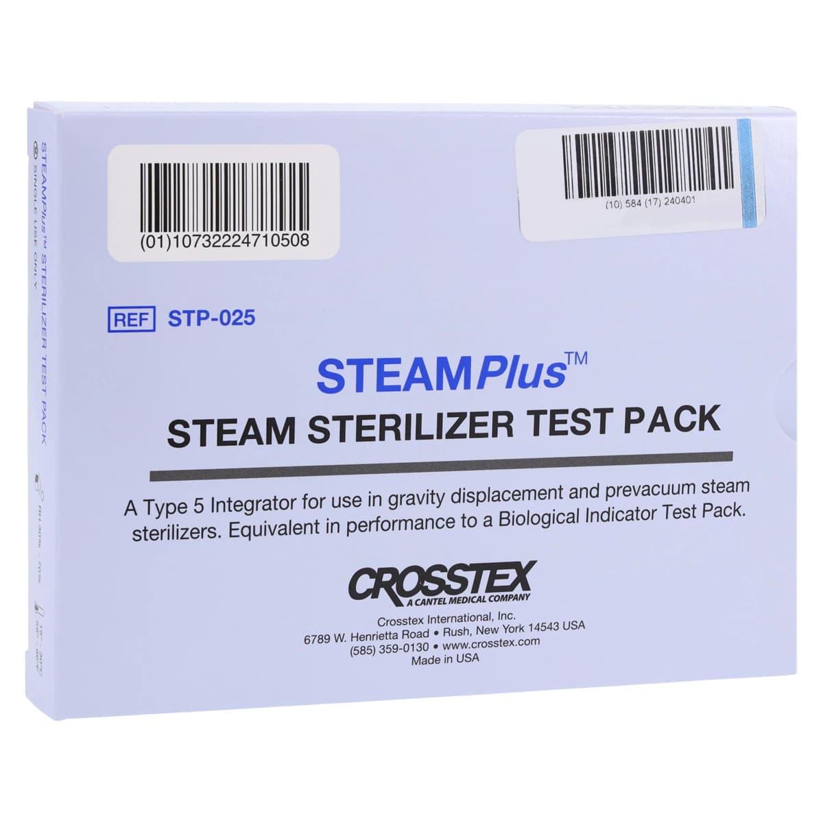 SteamPlus™ Sterilizer Test Pack, Class 5 Integrator, Steam, 25/Pkg - SteamPlus™ Sterilizer Test Pack, 25/Pkg - SteamPlus™ Sterilizer Test Pack, 25/Pkg - Image 1