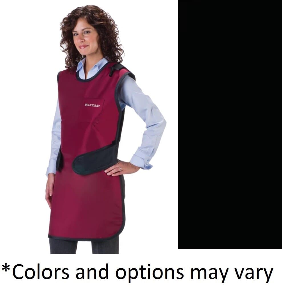 Wolf X-Ray Easy Wrap X-Ray Apron, .5mm Lead Equivalence, Black, 25x40" - Apron Easy Wrap .5mm Blk - Image 1