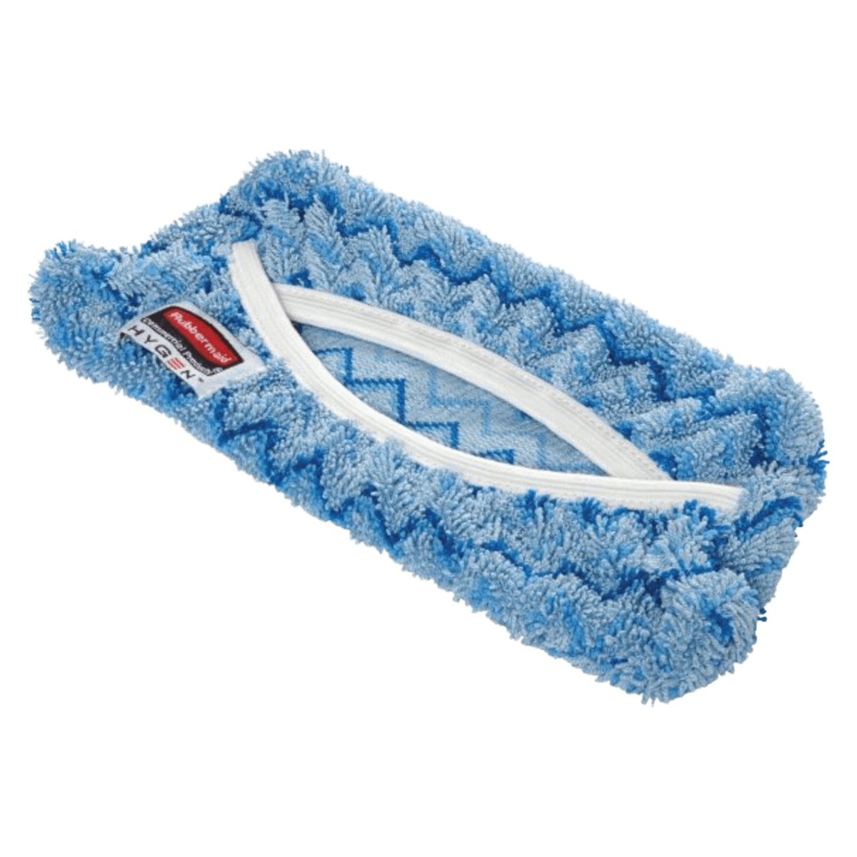 Rubbermaid Commercial HYGEN Flexi Frame Damp Mop Covers, Blue, 12/Pack - Rubbermaid Commercial HYGEN Flexi Frame Damp Mop Covers - Image 1