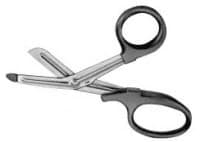 Aesculap Scissor Nylon Tip Universal 7" Angled Bandage Scissors, Stainless Steel/Plastic, Non-Sterile, Reusable - Scissor Nylon Tip Univ 7" - Image 1