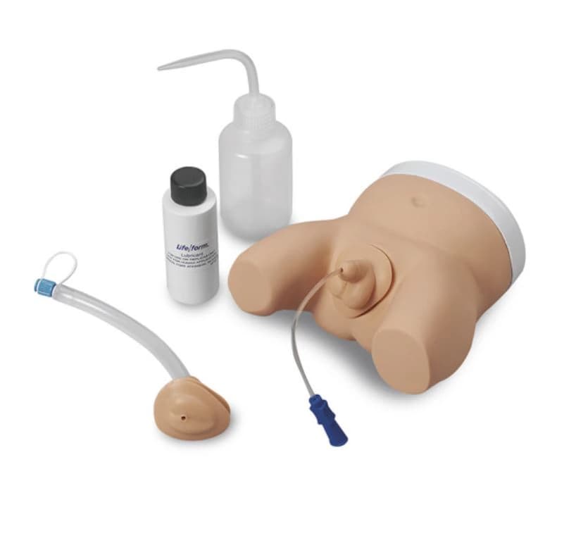 Life/form Portable Catheterization Simulator, Infant Male/Female, with Manikin, Genital Inserts, Lubricant, and Foley Catheter - Lifeform Trnr Catheterization - Image 1