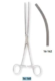 Doyen Intestinal Forceps, Straight, 9" (23 cm), Stainless Steel, Autoclavable, Each - Forceps Doyen Straight - Image 1